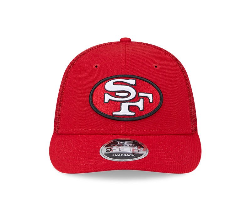San Francisco 49ers Throwback Red 9FIFTY Snapback Trucker Hat - New Era - 23850210102