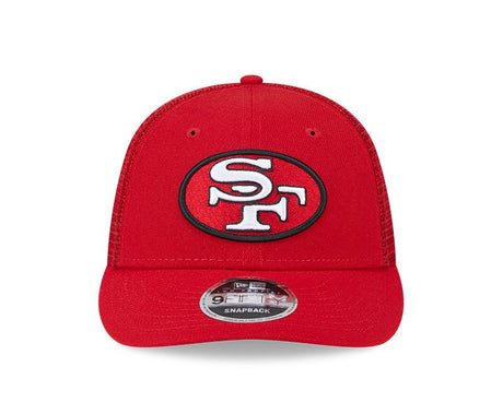 San Francisco 49ers Throwback Red 9FIFTY Snapback Trucker Hat - New Era - 23850210102