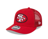 San Francisco 49ers Throwback Red 9FIFTY Snapback Trucker Hat - New Era - 23850210102