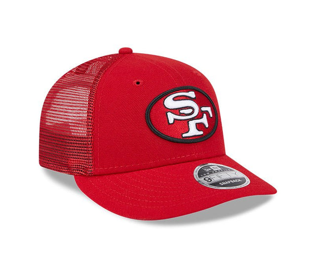 San Francisco 49ers Throwback Red 9FIFTY Snapback Trucker Hat - New Era - 23850210102