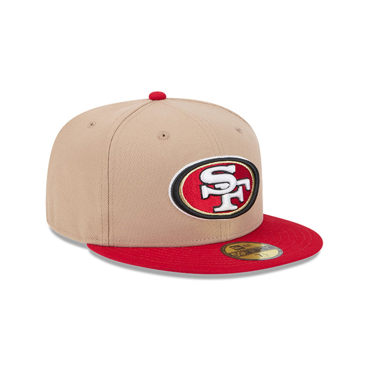 San Francisco 49ers Two - Tone Camel & Red 59FIFTY Fitted Hat - New Era - 23220410101