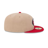 San Francisco 49ers Two - Tone Camel & Red 59FIFTY Fitted Hat - New Era - 23220410101