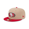 San Francisco 49ers Two - Tone Camel & Red 59FIFTY Fitted Hat - New Era - 23220410101