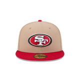 San Francisco 49ers Two - Tone Camel & Red 59FIFTY Fitted Hat - New Era - 23220410101