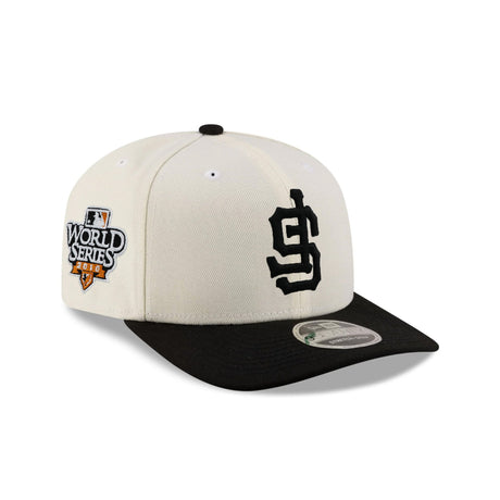 San Francisco Giants 2010 World Series Patch Chrome Black 9SEVENTY Stretch-Snap Hat - New Era - 239901413