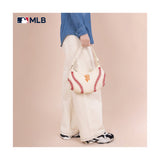 San Francisco Giants Baseball Stitch Beige Hobo Crossbody Bag - Montana West - 221102413