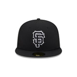 San Francisco Giants Basic Black & White Logo 59FIFTY Fitted Hat - New Era - 23011141301