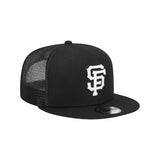 San Francisco Giants Black 9FIFTY Snapback Trucker Hat - New Era - 23012741301