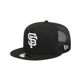 San Francisco Giants Black 9FIFTY Snapback Trucker Hat - New Era - 23012741301