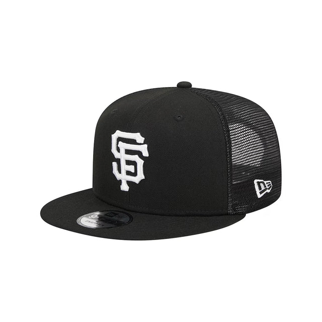 San Francisco Giants Black 9FIFTY Snapback Trucker Hat - New Era - 23012741301