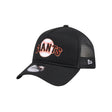 San Francisco Giants Black 9FORTY A-Frame Snapback Trucker Hat - New Era - 23013241303