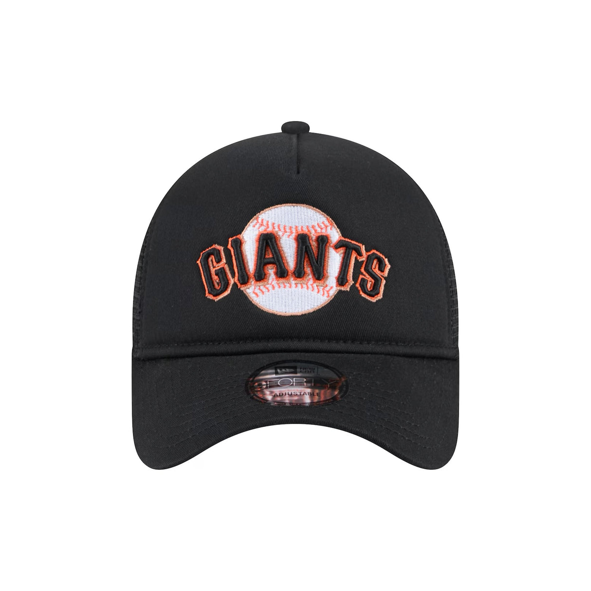 San Francisco Giants Black 9FORTY A-Frame Snapback Trucker Hat - New Era - 23013241303
