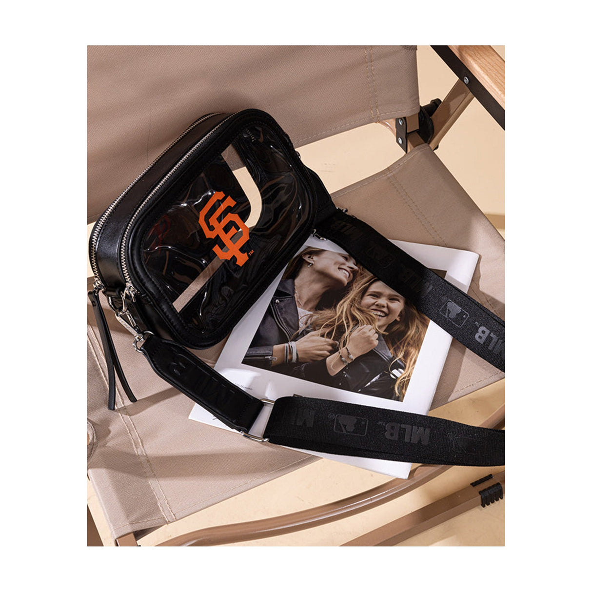 San Francisco Giants Black Clear Stadium Crossbody Bag - Montana West - 221101413