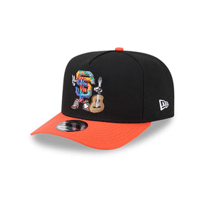 San Francisco Giants Cartoon Mascot Black & Orange 9FIFTY A - Frame Snapback Hat - New Era - 230118413