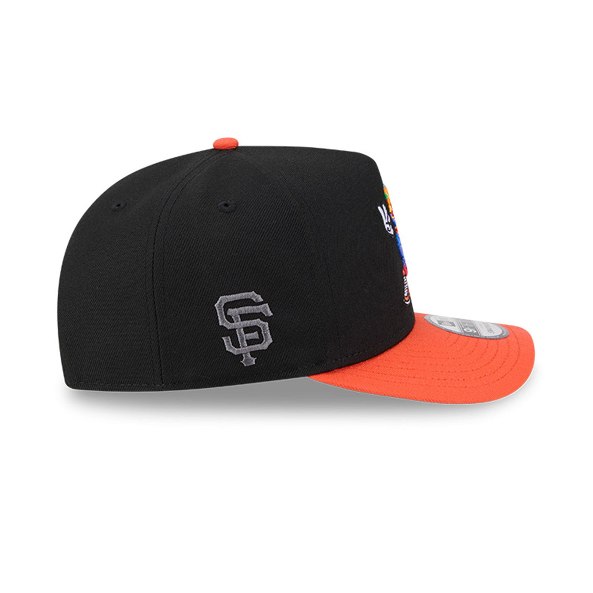 San Francisco Giants Cartoon Mascot Black & Orange 9FIFTY A - Frame Snapback Hat - New Era - 230118413