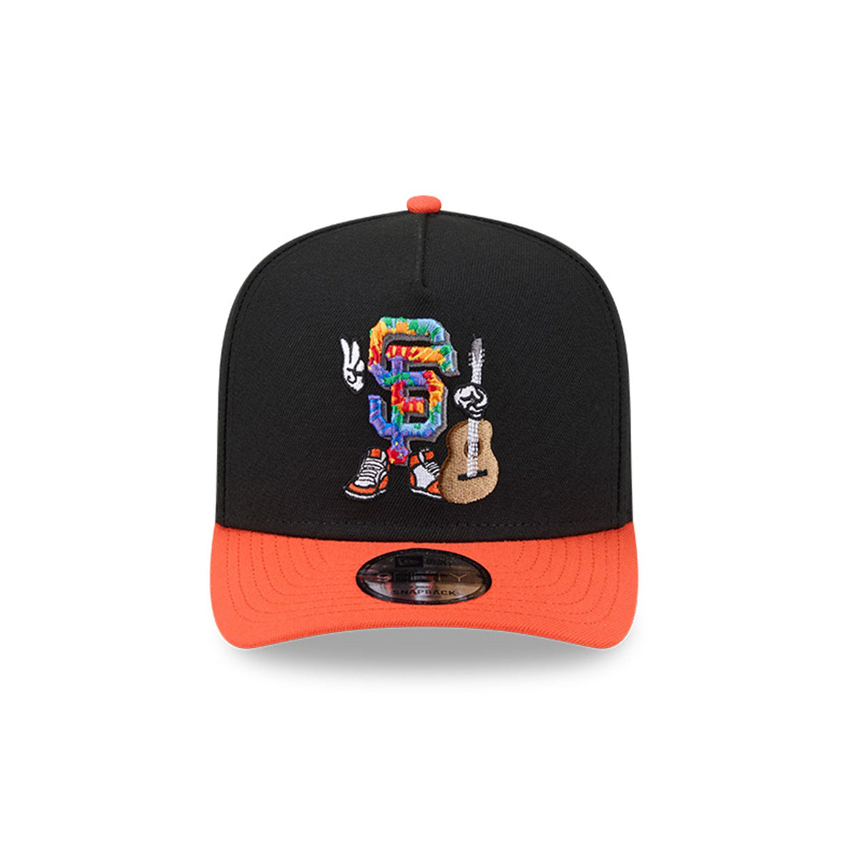 San Francisco Giants Cartoon Mascot Black & Orange 9FIFTY A - Frame Snapback Hat - New Era - 230118413