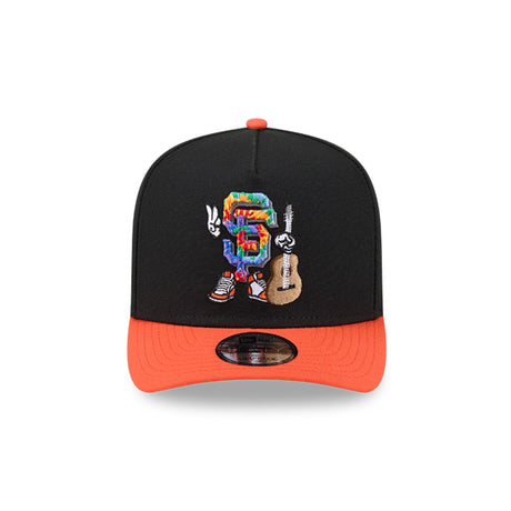 San Francisco Giants Cartoon Mascot Black & Orange 9FIFTY A - Frame Snapback Hat - New Era - 230118413