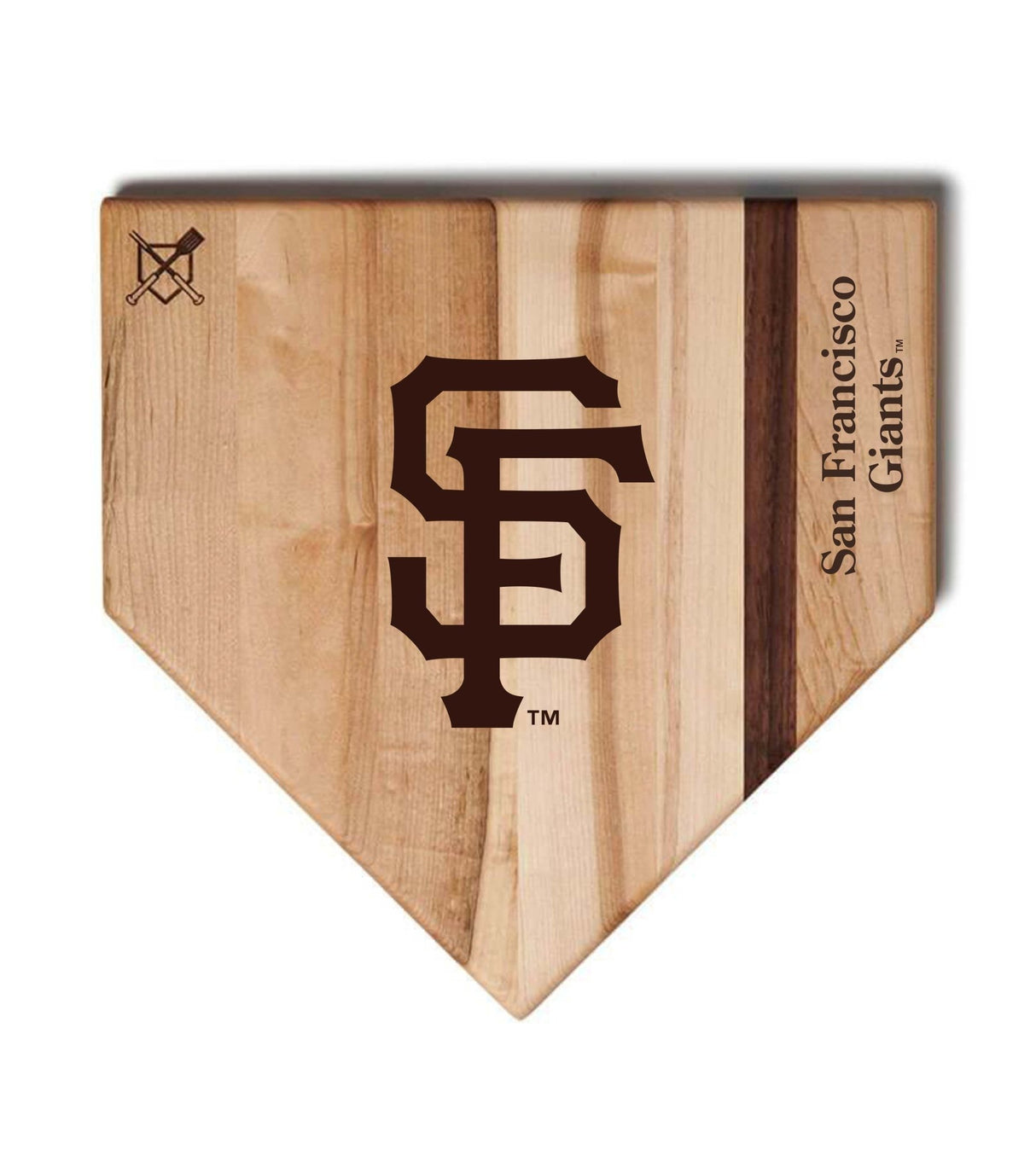 San Francisco Giants Home Plate Cutting Boards | Multiple Sizes | Multiple Designs - Baseball BBQ - 