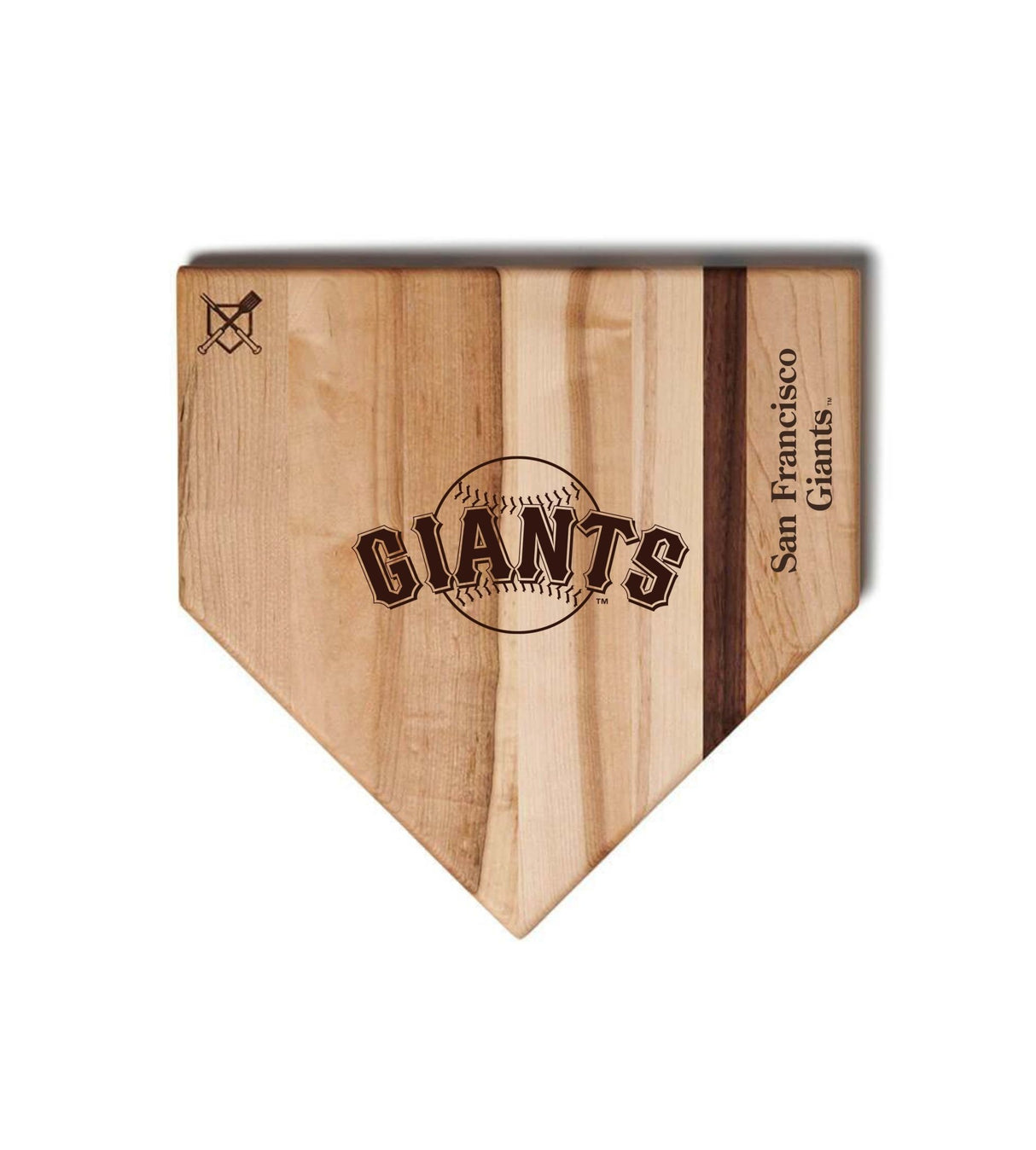San Francisco Giants Home Plate Cutting Boards | Multiple Sizes | Multiple Designs - Baseball BBQ - 