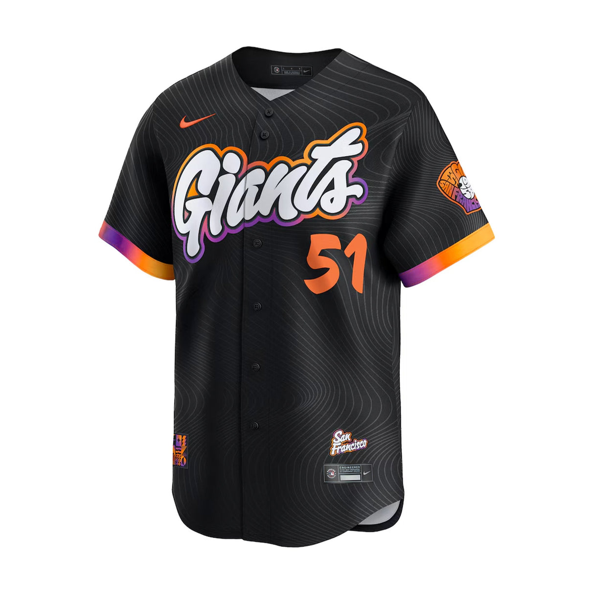 San Francisco Giants Jung Hoo Lee 51 2025 City Connect Black Limited Jersey - Nike - 23590413101
