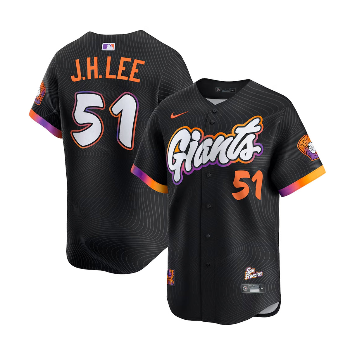 San Francisco Giants Jung Hoo Lee 51 2025 City Connect Black Limited Jersey - Nike - 23590413101