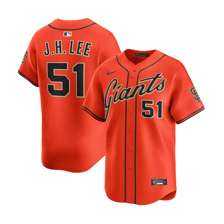 San Francisco Giants Jung Hoo Lee 51 Alternate Orange limited Jersey - Nike - 235901413125