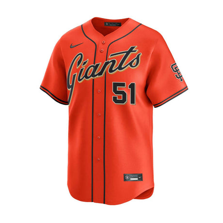 San Francisco Giants Jung Hoo Lee 51 Alternate Orange limited Jersey - Nike - 235901413125
