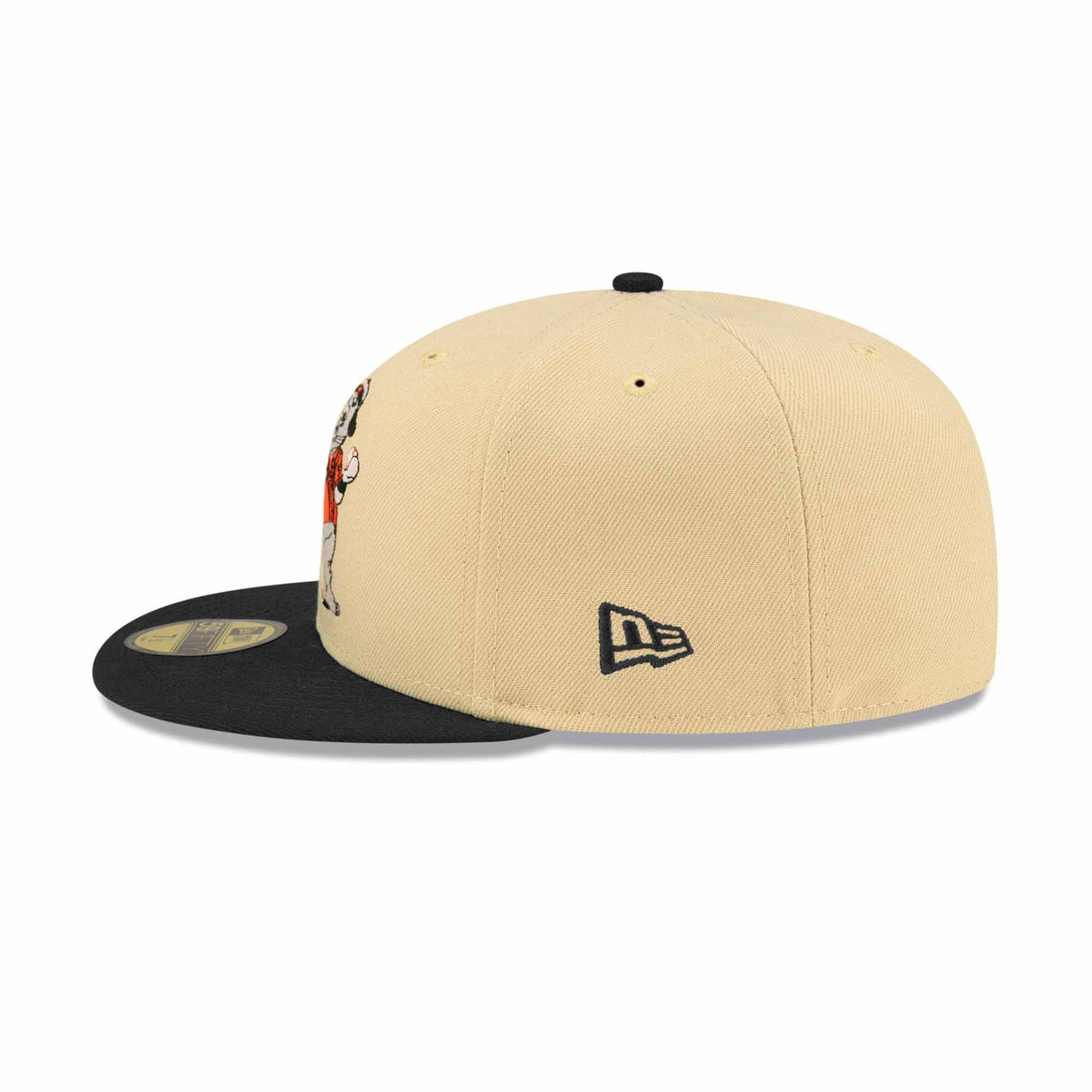 San Francisco Giants Mascot 50th Patch Cream & Black 59FIFTY Fitted Hat - New Era - 