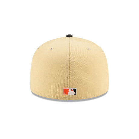 San Francisco Giants Mascot 50th Patch Cream & Black 59FIFTY Fitted Hat - New Era - 