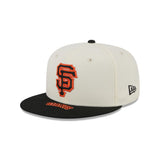 San Francisco Giants On Deck Cream & Black 59FIFTY Fitted Hat - New Era - 23051841301