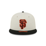 San Francisco Giants On Deck Cream & Black 59FIFTY Fitted Hat - New Era - 23051841301