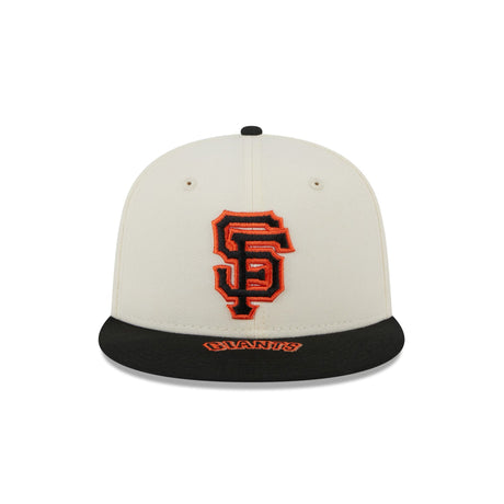 San Francisco Giants On Deck Cream & Black 59FIFTY Fitted Hat - New Era - 23051841301