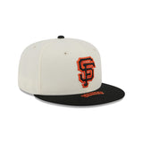 San Francisco Giants On Deck Cream & Black 59FIFTY Fitted Hat - New Era - 23051841301