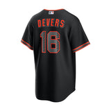 San Francisco Giants Rafael Devers 16 Black Alternate Replica Jersey - Nike - 235905413201