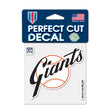 San Francisco Giants Script Baseball Logo 4x4 Perfect Cut Decal - Wincraft - 3210413