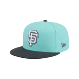 San Francisco Giants Two - Tone Turquoise & Charcoal 59FIFTY Fitted Hat - New Era - 23010741301