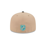 San Jose Sharks Tan & Black 59FIFTY Fitted Hat - New Era - 