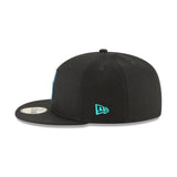 Seattle Mariners Black Aqua Shadow 59FIFTY Fitted Hat - New Era - 23863941512