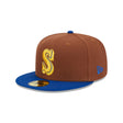 Seattle Mariners Harvest Brown 59FIFTY Fitted Hat - New Era - 23334541501