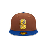 Seattle Mariners Harvest Brown 59FIFTY Fitted Hat - New Era - 23334541501