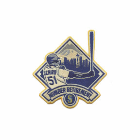 Seattle Mariners Ichiro 51 Number Retirement Embroidered Patch - The Emblem Source - 
