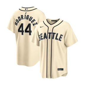 Seattle Mariners Julio Rodríguez Alternate Cream Stadium Jersey - Nike - 235905415109