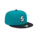 Seattle Mariners Retro City Teal 59FIFTY Fitted Hat - New Era - 23710141501