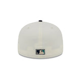 Seattle Mariners Team Shimmer Cream & Teal 59FIFTY Fitted Hat - New Era - 23332541501
