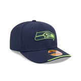 Seattle Seahawks 2026 NFL Sideline Collection Navy 9SEVENTY Stretch-Snap Hat - New Era - 23850512801
