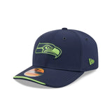 Seattle Seahawks 2026 NFL Sideline Collection Navy 9SEVENTY Stretch-Snap Hat - New Era - 23850512801