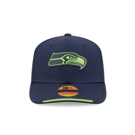 Seattle Seahawks 2026 NFL Sideline Collection Navy 9SEVENTY Stretch-Snap Hat - New Era - 23850512801
