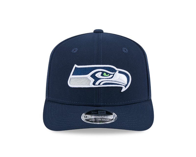 Seattle Seahawks Logo Navy 9SEVENTY Stretch - Snap Hat - New Era - 239519128