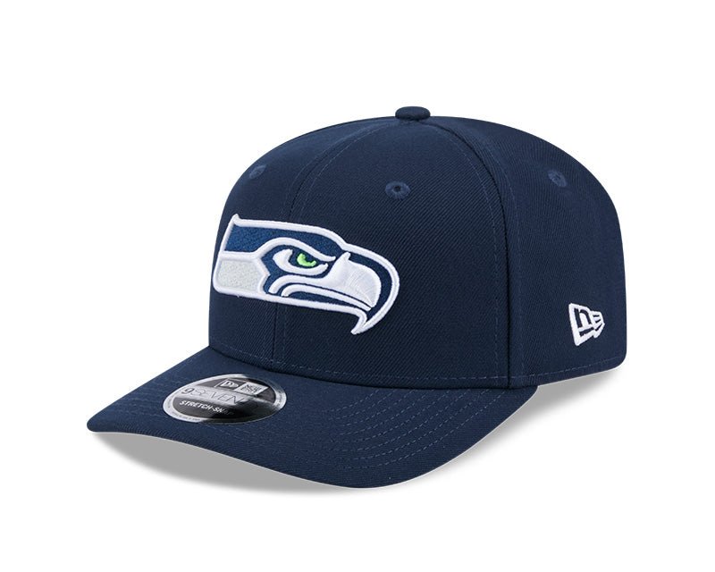 Seattle Seahawks Logo Navy 9SEVENTY Stretch - Snap Hat - New Era - 239519128