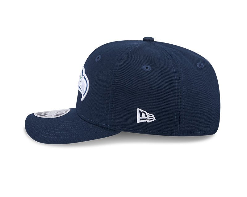 Seattle Seahawks Logo Navy 9SEVENTY Stretch - Snap Hat - New Era - 239519128